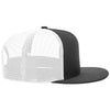 Richardson Black/White Acrylic-Wool Blend Flatbill Trucker