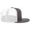 Richardson Charcoal/White Acrylic-Wool Blend Flatbill Trucker