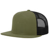 Richardson Loden/Black Acrylic-Wool Blend Flatbill Trucker