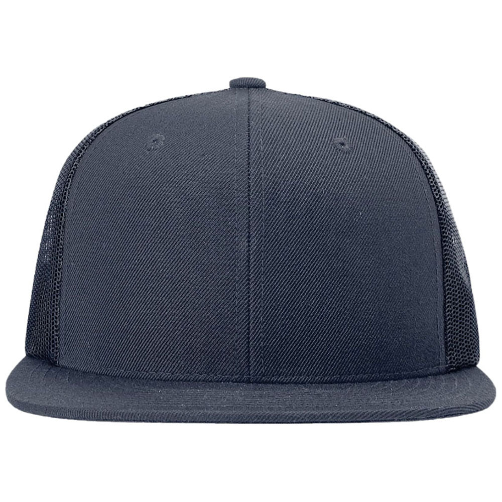 Richardson Navy Acrylic-Wool Blend Flatbill Trucker