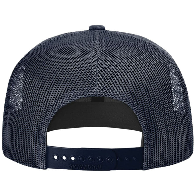 Richardson Navy Acrylic-Wool Blend Flatbill Trucker