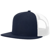 Richardson Navy/White Acrylic-Wool Blend Flatbill Trucker