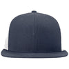 Richardson Navy/White Acrylic-Wool Blend Flatbill Trucker