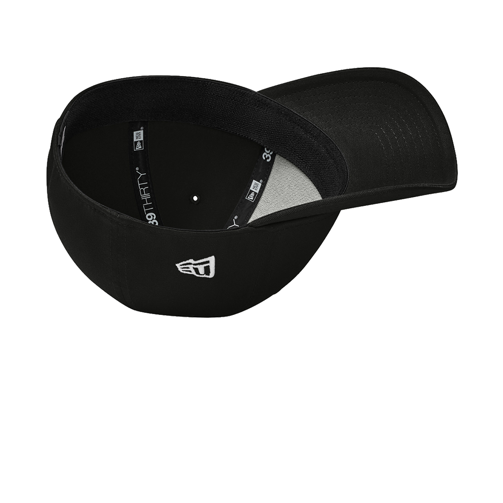 New Era 39THIRTY Flag Black Structured Stretch Cotton Cap