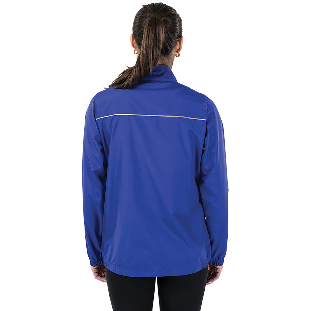 Charles River Women's Royal Skyline Pack-N-Go Full Zip Reflective Jacket