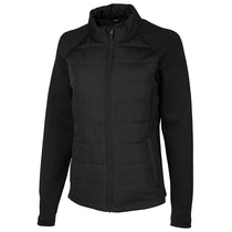 Charles River Women's Black Lotus Hybrid Puffer Jacket