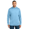Carhartt Men's Fresh Water Blue Force Sun Defender Long Sleeve Hooded T-Shirt