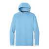 Carhartt Men's Fresh Water Blue Force Sun Defender Long Sleeve Hooded T-Shirt