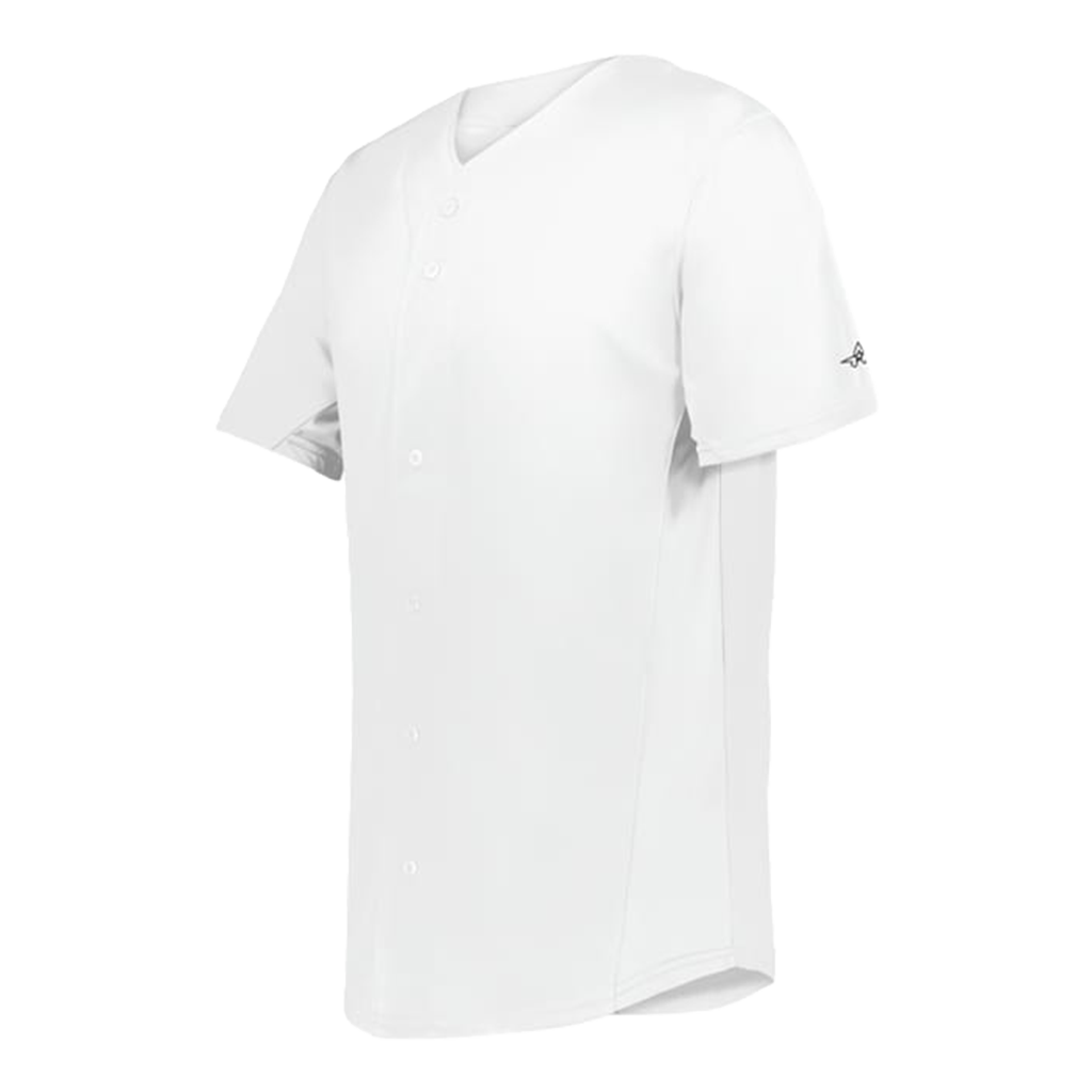 Augusta Sportswear Men's White Crush Full-Button Baseball Jersey