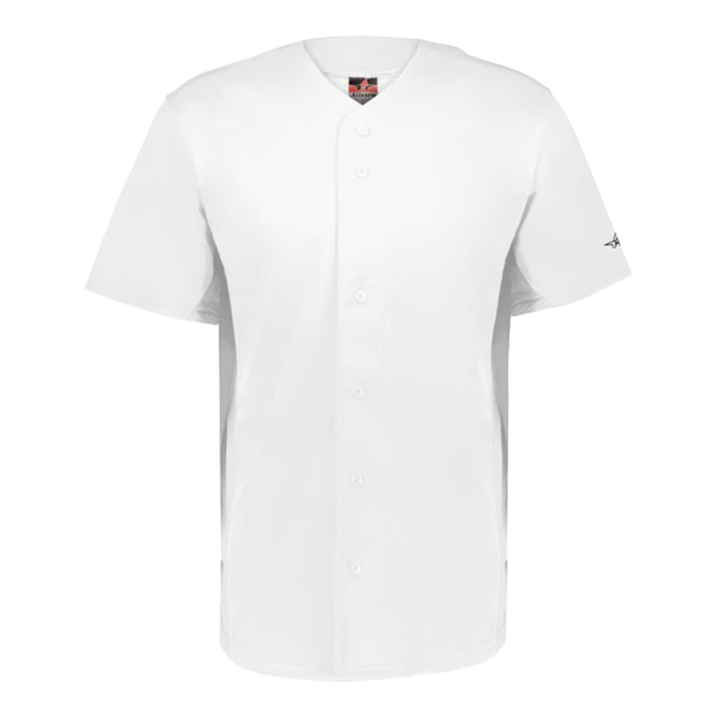 Augusta Sportswear Men's White Crush Full-Button Baseball Jersey