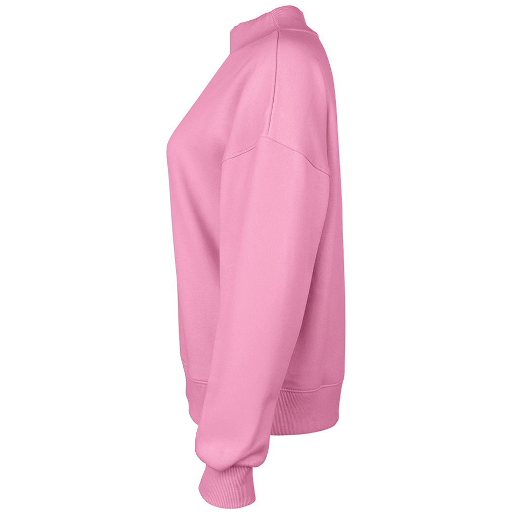 Charles River Women's Pink Willow Mock-Neck Sweatshirt