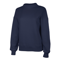 Charles River Women's Navy Willow Mock-Neck Sweatshirt