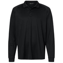 Under Armour Men's Black/Black Tactical Performance Long Sleeve Polo