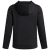 Under Armour Youth Black/White Fleece Pro Hooded Pullover