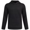 Under Armour Youth Black/White Fleece Pro Hooded Pullover