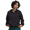 Under Armour Women's Black/Black Icon Fleece Reinvented 1/2-Zip Hoodie