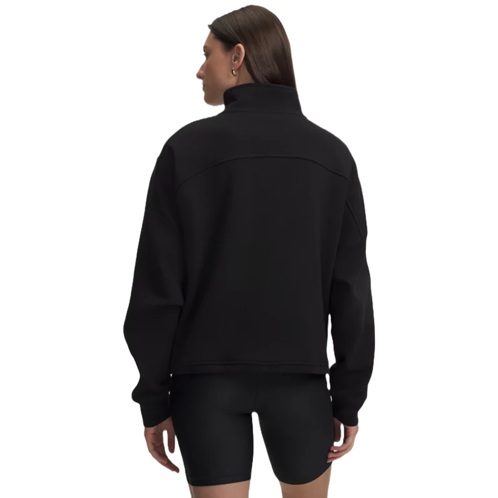 Under Armour Women's Ultimate Black/Ultimate Black Unstoppable Fleece 1/2 Zip