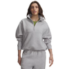 Under Armour Women's Mod Gray Light Heather/Mod Gray Unstoppable Fleece 1/2 Zip