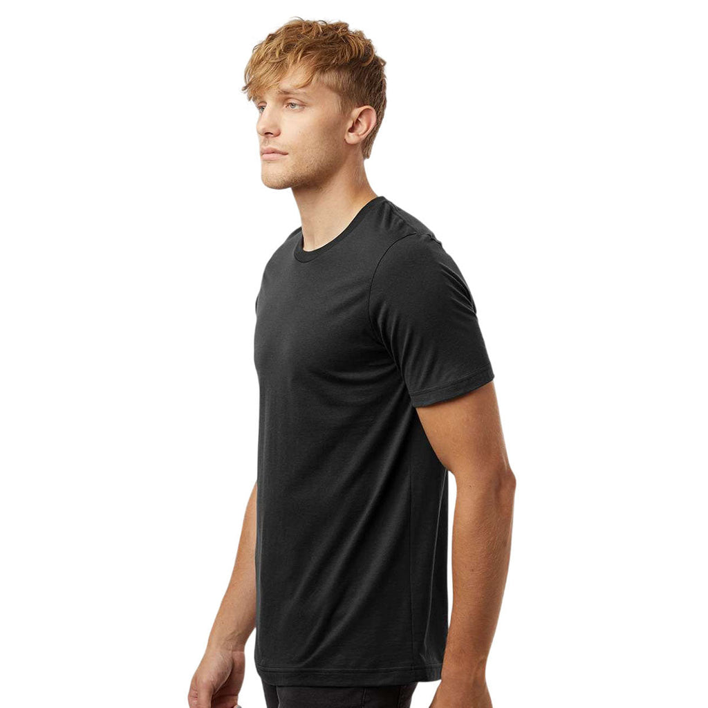 Tultex Black Combed Cotton T-Shirt