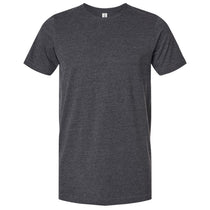 Tultex Unisex Heather Dark Grey Combed CVC T-Shirt