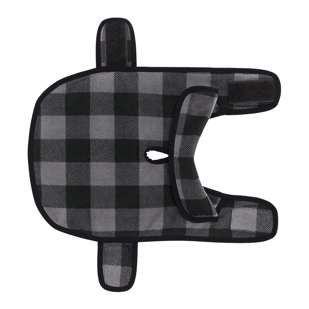 Port Authority Grey/Black Buffalo Check Pet Fleece Jacket