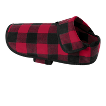 Port Authority Red/Black Buffalo Check Pet Fleece Jacket