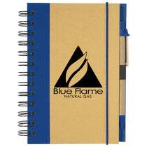 Hit Natural/Blue Eco-Inspired Spiral Notebook & Pen