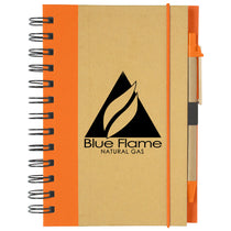 Hit Natural/Orange Eco-Inspired Spiral Notebook & Pen