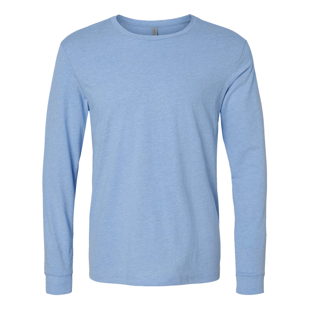 Next Level Unisex Heather Columbia Blue CVC Long Sleeve Tee