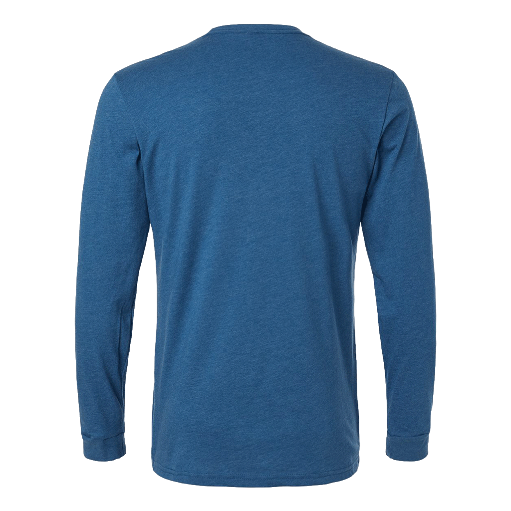Next Level Unisex Heather Cool Blue CVC Long Sleeve Tee
