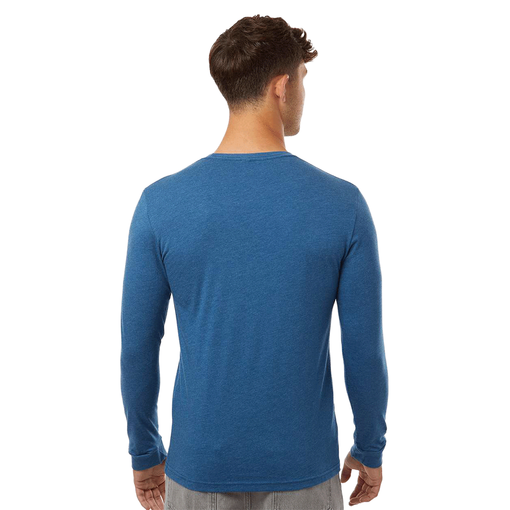 Next Level Unisex Heather Cool Blue CVC Long Sleeve Tee