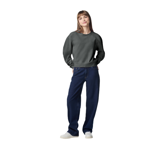 Comfort Colors Pepper Women’s Mid-Length Crewneck Sweatshirt