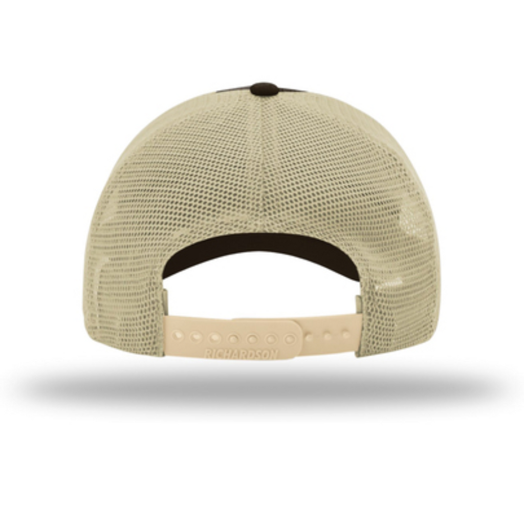 Richardson Brown/Khaki Garment Washed Trucker