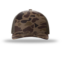 Richardson Bark Duck  Camo/Brown Printed Five-Panel Trucker