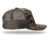 Richardson Bark Duck  Camo/Brown Printed Five-Panel Trucker