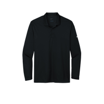 Nike Black Dri-FIT Micro Pique 2.0 Long Sleeve Polo