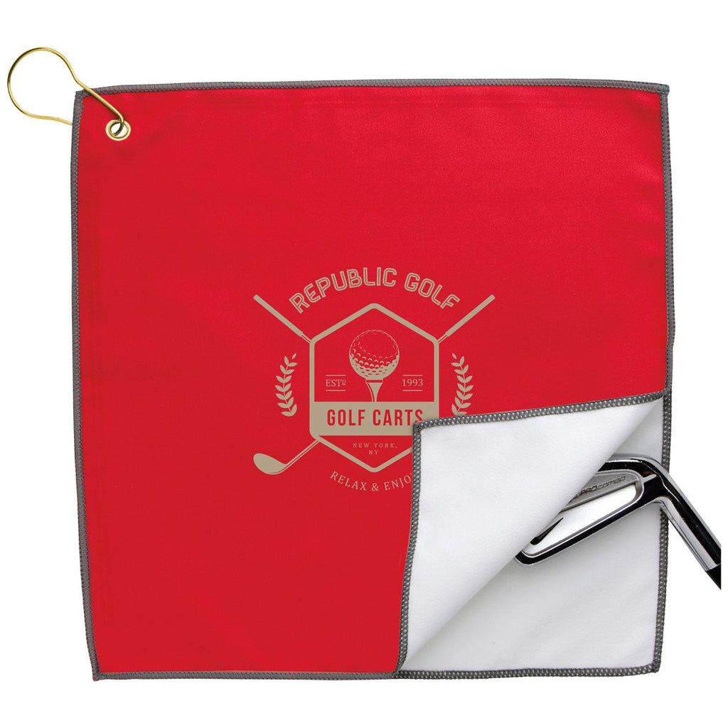 48-Hour BIC Red Double Layer Golf Towel