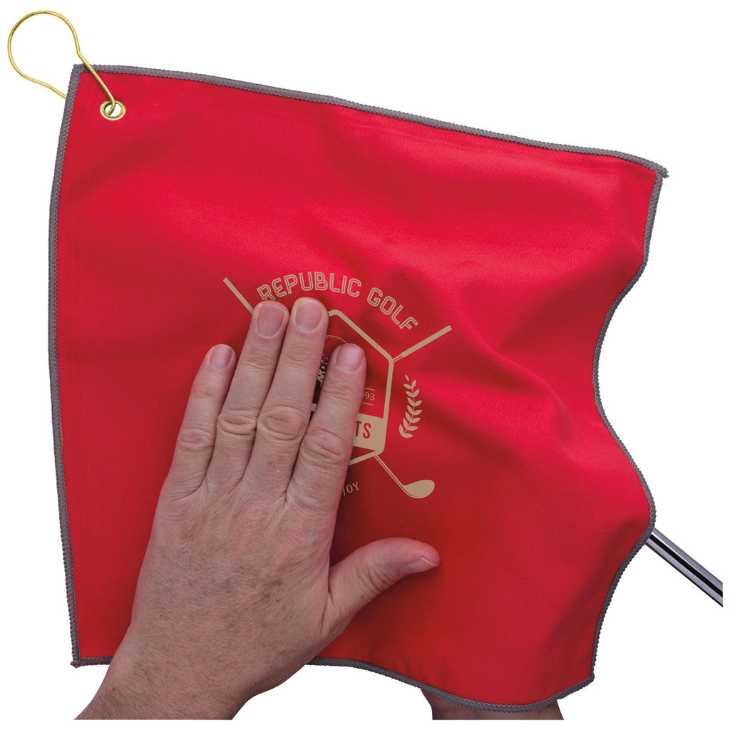 48-Hour BIC Red Double Layer Golf Towel