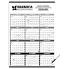 Triumph Calendars Black & White Black & White Time Management Span-A-Year Laminated