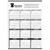 Triumph Calendars Black & White Black & White Time Management Span-A-Year Non-Laminated