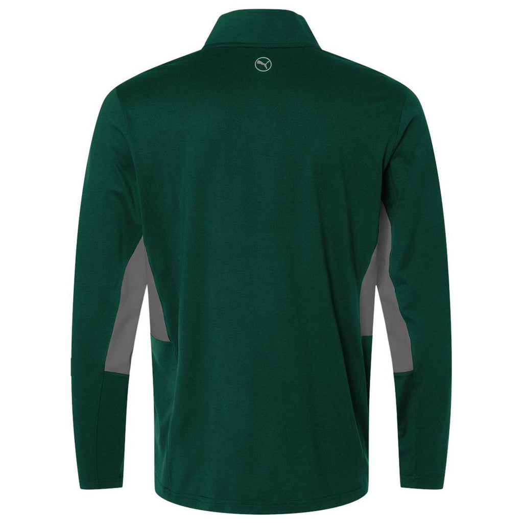 Puma Golf Men's Dark Myrtle/Slate Sky Pure 2.0 Quarter-Zip