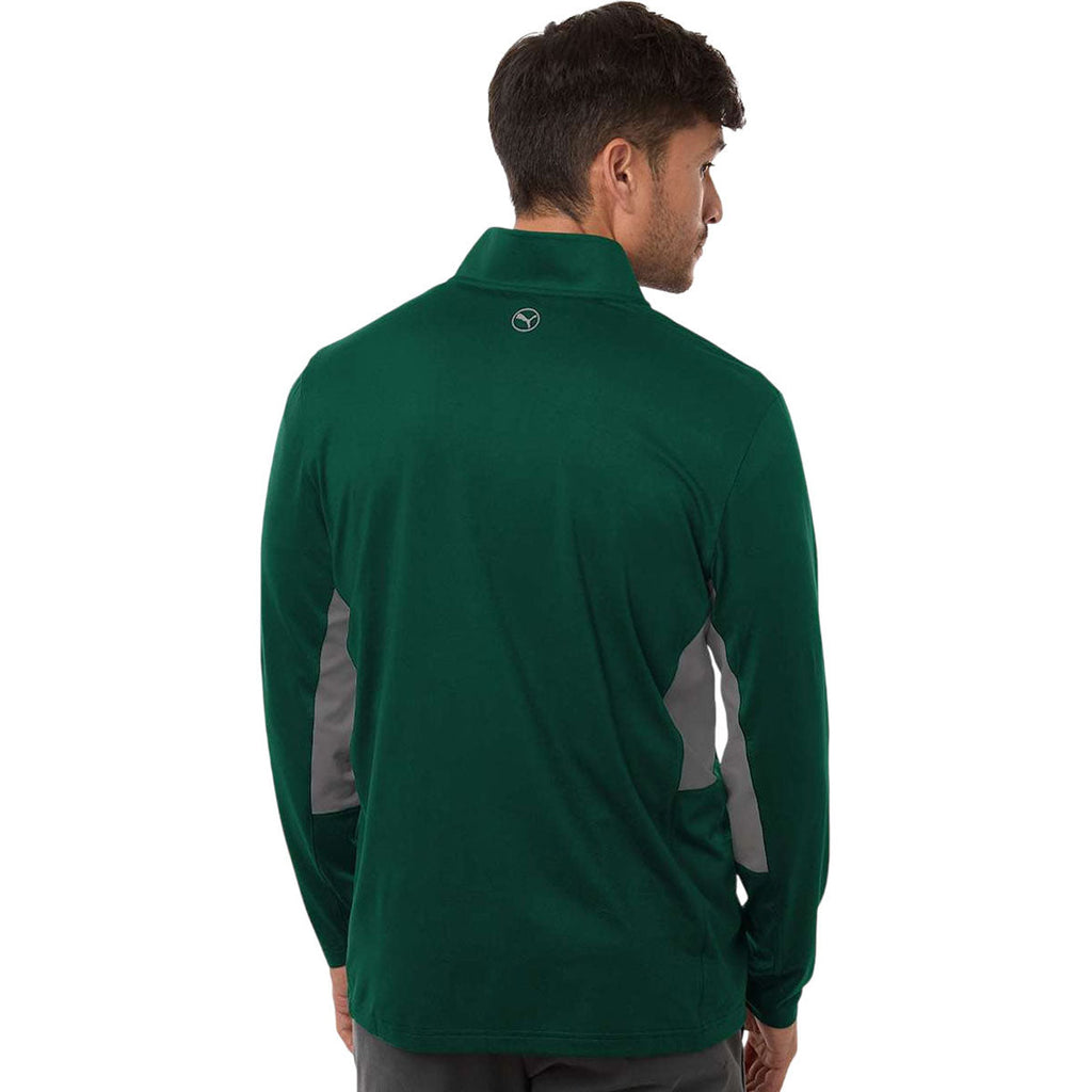 Puma Golf Men's Dark Myrtle/Slate Sky Pure 2.0 Quarter-Zip