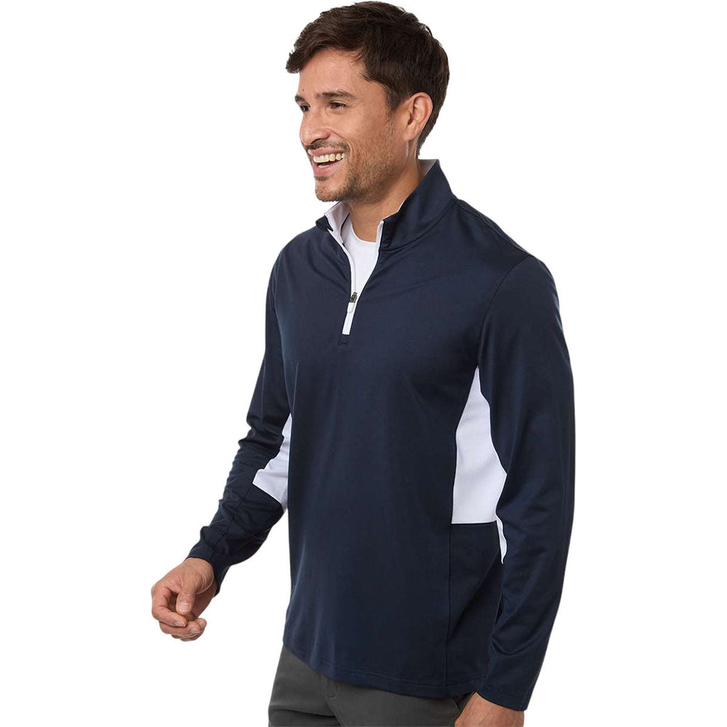 Puma Golf Men's Deep Navy/White Glow Pure 2.0 Quarter-Zip