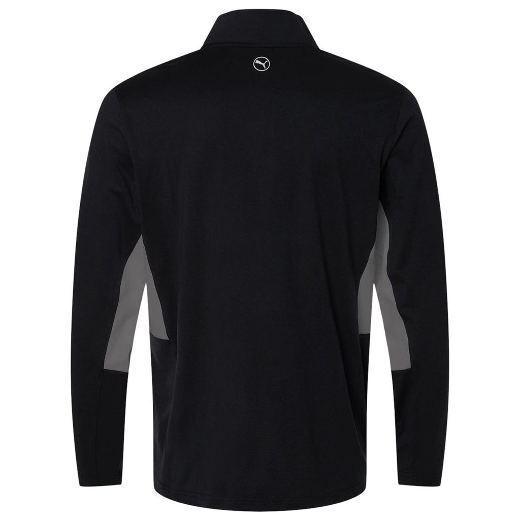 Puma Golf Men's Puma Black/Slate Sky Pure 2.0 Quarter-Zip