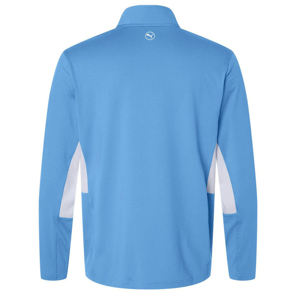 Puma Golf Men's Team Light Blue/White Glow Pure 2.0 Quarter-Zip