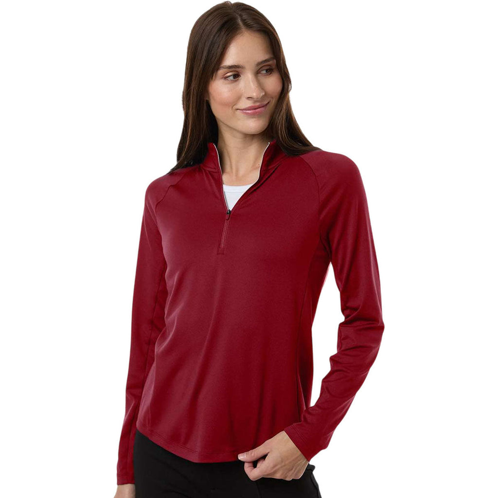 Puma Golf Women's Dark Crimson Pure 2.0 Quarter-Zip