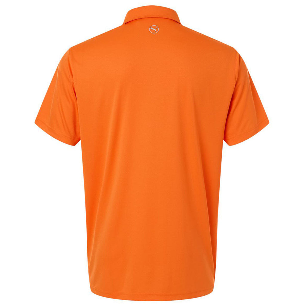Puma Golf Men's Rickie Orange Pure 2.0 Polo