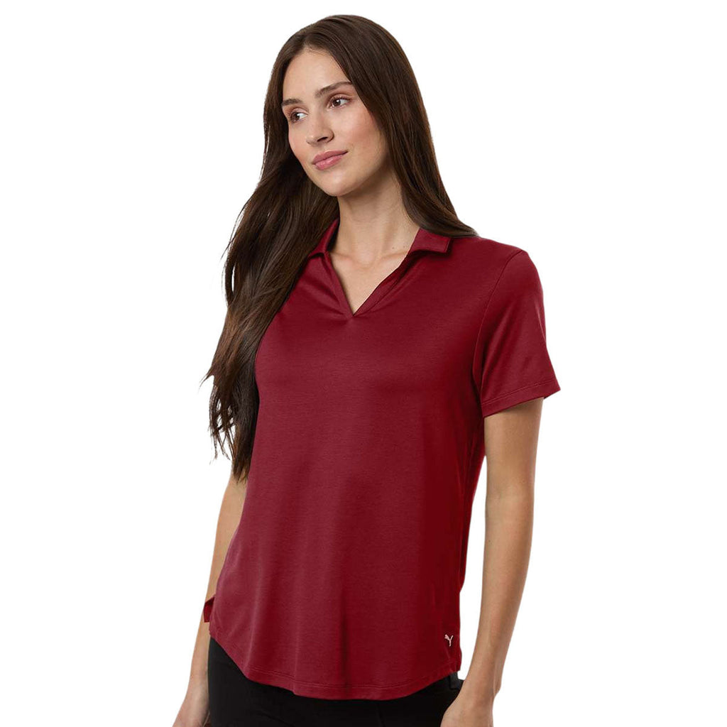 Puma Golf Women's Dark Crimson Icon Polo 2.0