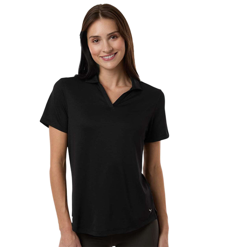 Puma Golf Women's Puma Black Heather Icon Heather Polo