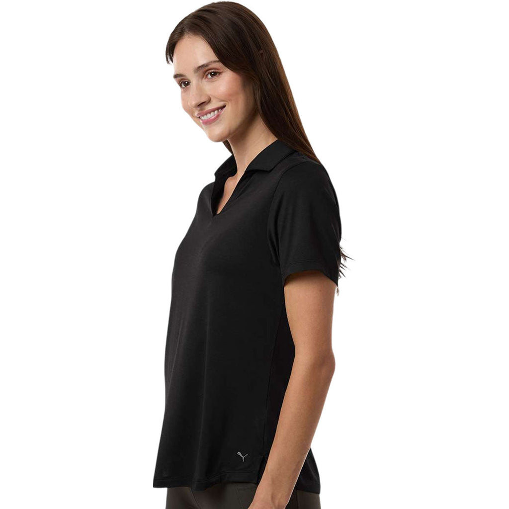 Puma Golf Women's Puma Black Heather Icon Heather Polo